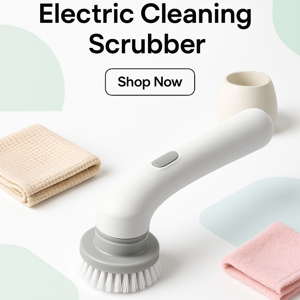 Electric Cleaning Scrubber – Rechargeable Handheld Powerful Scrub Brush