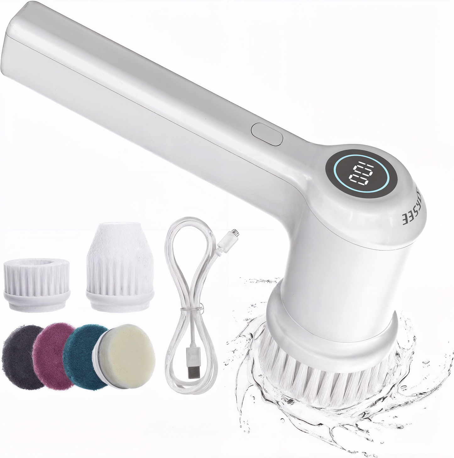 Electric Cleaning Scrubber – Rechargeable Handheld Powerful Scrub Brush
