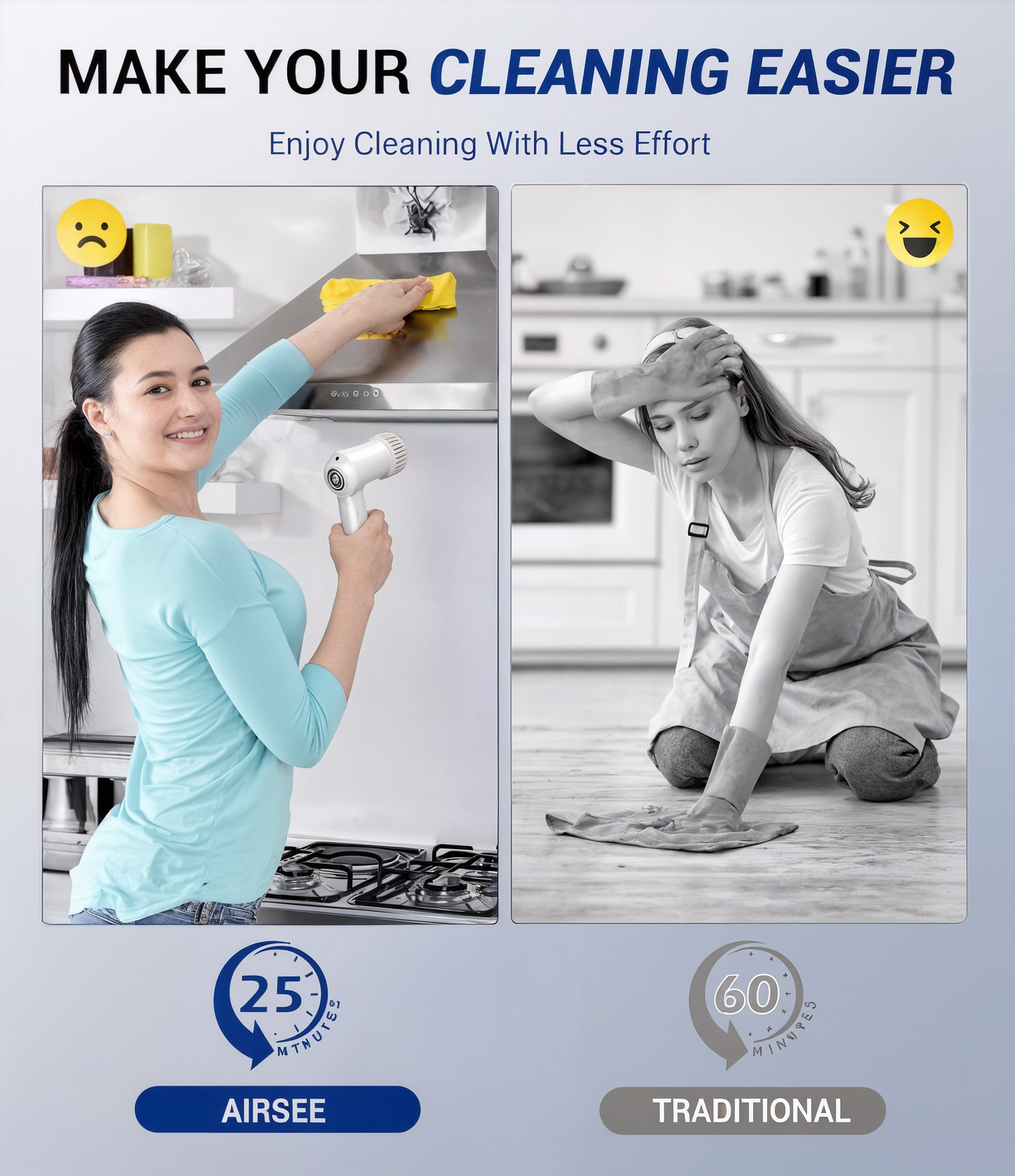 Electric Cleaning Scrubber – Rechargeable Handheld Powerful Scrub Brush