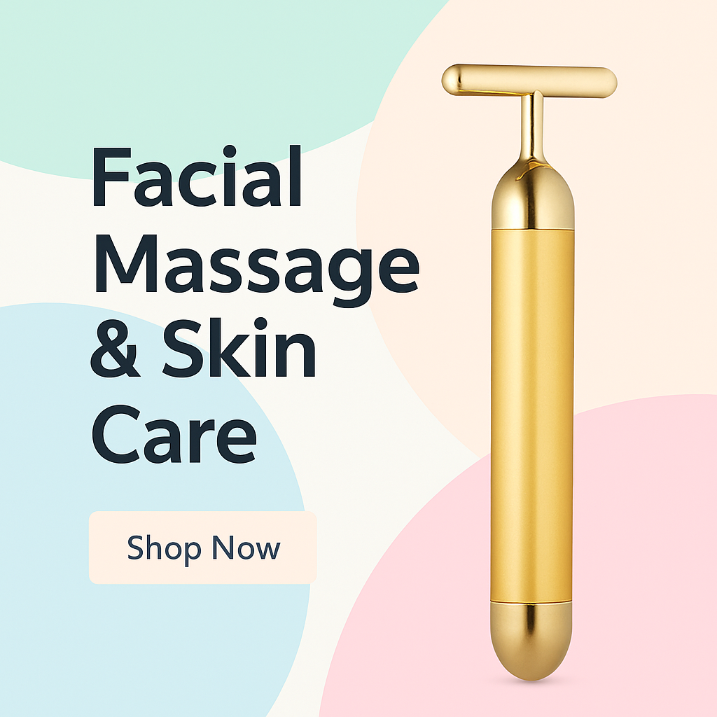 V-Shaped Electric Facial Massage Bar