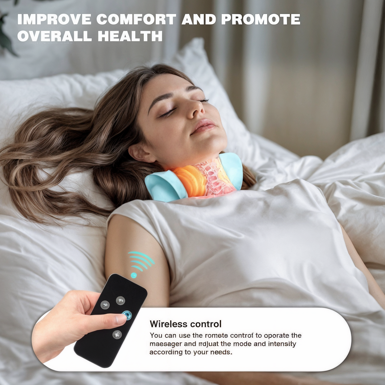 EMS Smart Neck Massager with Heat