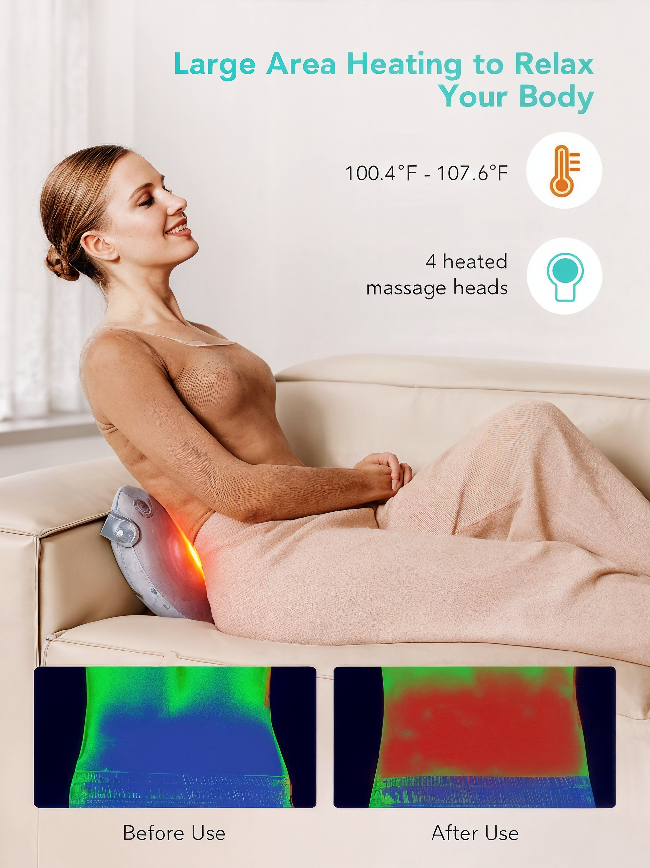 Back and Neck Massager with Heat